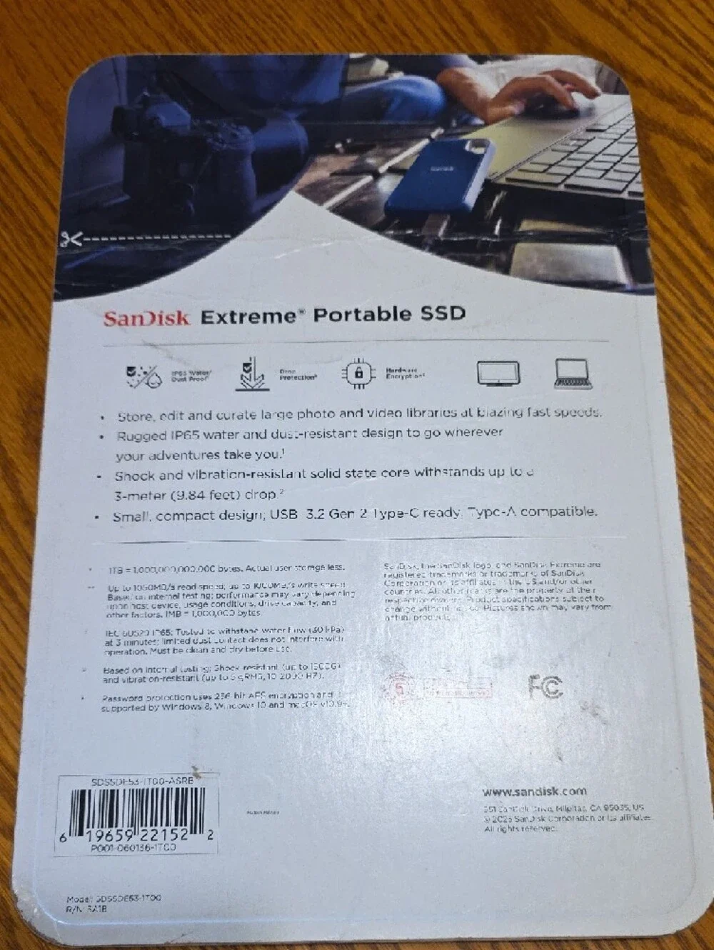 ScanDisk Extreme Portable SSD 1TB - Blue